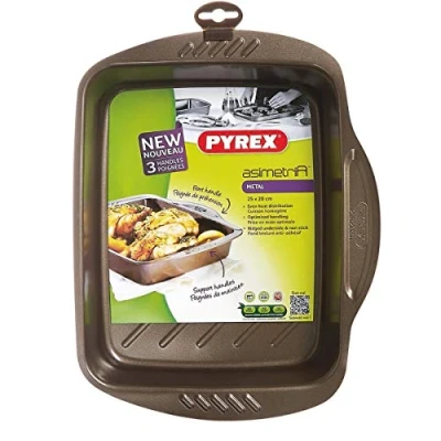 Bild av Pyrex Asimetria rektangulär icke självhäftande metallugnsfat 25 x 20 cm