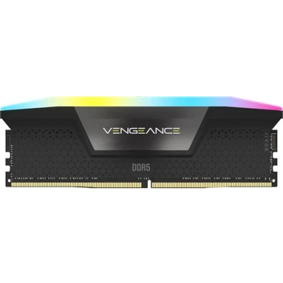 Bild av Corsair Vengeance RGB DDR5 5200 16GB CL40 Single Channel (1 pc) Intel XMP Black with