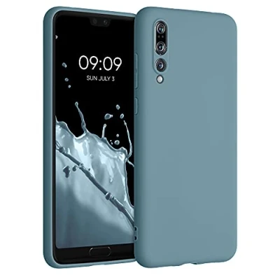 Bild av kwmobile Huawei P20 Pro kompatibelt fodral mjukt silikonfodral Arctic Night
