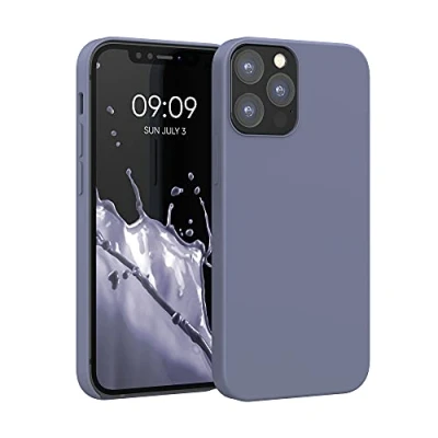 Bild av kwmobile Fodral kompatibelt med Apple iPhone 12/12 Pro mjukt skyddande TPU silikonfodral lavendelgrå