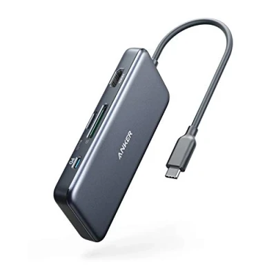 Bild av Anker PowerExpand Plus 7 i 1 USB C hubbadapter, Grått