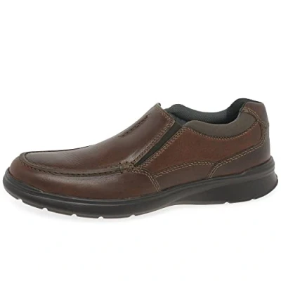 Bild av Clarks Cotrell Free herr Loafers Toffel, Brunt tobaksläder, 43 EU