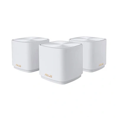 Bild av ZenWifi XD4 Plus 3 pack, AX1800, WiFi, 6 Mesh för hela huset, täckning upp till 446 m2 eller fler än 5 rum, enkel installation, nätverkssäkerhet, föräldrakontroll, vit