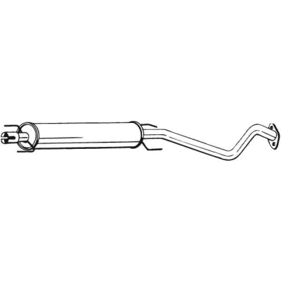 Bild av BOSAL 284 343 Silencieux Intermédiaire OPEL: Astra G Berline, CC, Van, VAUXHALL: Mk4 Limousine