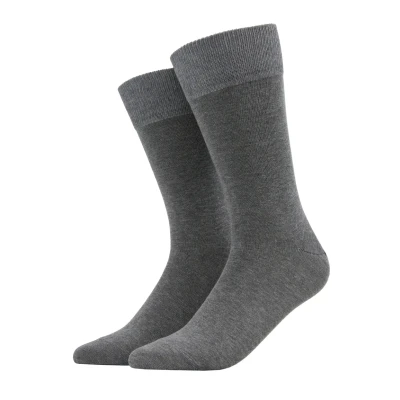 Bild av Falke Happy 2PACK Strumpor graumeliert, Storlek: 43 46, Grau/meliert