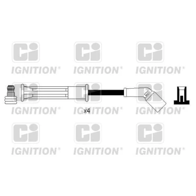 Bild av QUINTON HAZELL XC1234 Jeu De Fils d&#039;Allumage RENAULT: CLIO 2, Kangoo I, MEGANE 1