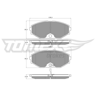 Bild av TOMEX brakes TX 12 60 Jeu de plaquettes frein Essieu avant avec indicateur d&#039;usure NISSAN: Maxima V QX Berline