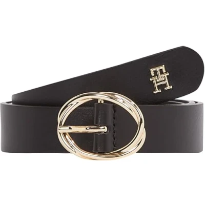 Bild av Tommy Hilfiger dam TH CHIC 2.5 AW0AW17251 justerbart bälte, svart (svart), 95, 95