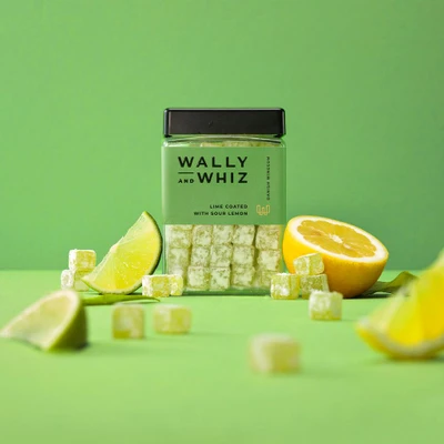 Bild av Wally and Whiz Winegum large Vingummin Lime / Sur citron 240 g