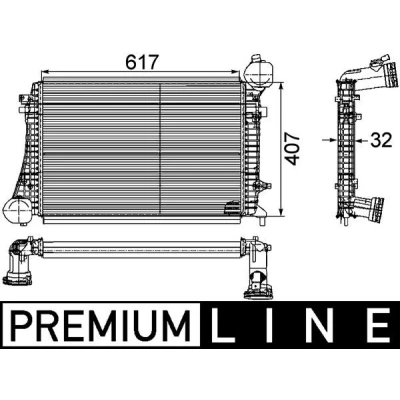 Bild av Laddluftkylare MAHLE CI 166 000P