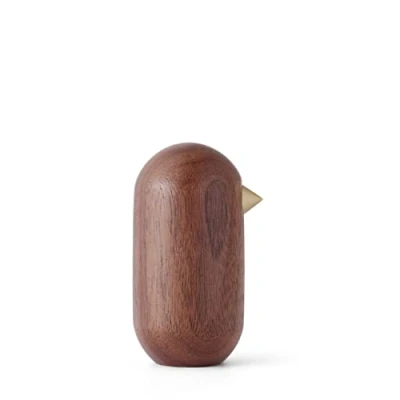 Bild av Norman 100244 Copenhagen Little Bird dekorativ fågel, valnötsträ, brun, 7 x 3,8 cm
