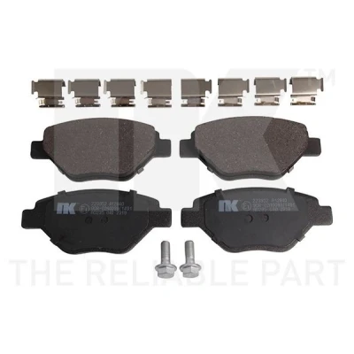 Bild av NK 223952 Jeu de plaquettes frein sans palpeur d&#039;usure intégré avec tôle anti bruit accessoires RENAULT: MEGANE 2, 2 Stufenheck