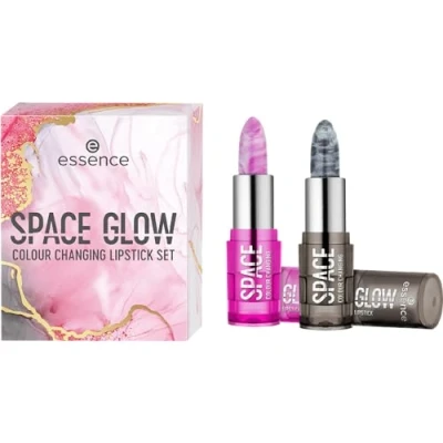 Bild av essence SPACE GLOW COLOUR CHANGING LIPSTICK SET, färganpassning, naturlig, acetonfri, vegansk, utan mikroplastpartiklar, glutenfri, 1 pack (1pcs)