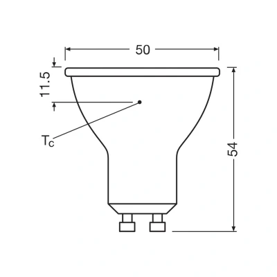 Bild av OSRAM LED lampa Reflektor GU10 6,9W 60 830 klar