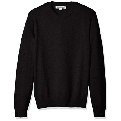 Bild av Amazon Essentials Men&#039;s Tröja med rund hals (finns i Big &amp; Tall), Svart, XL