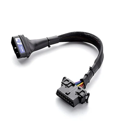 Bild av bbfly A15 OBD II OBD2 splitter förlängning 16 stift förlängningskabel adapter (30 cm/1FT)