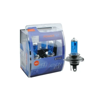 Bild av M Tech PTZXB4 Duo H4 XENON halogenlampa 55 W blå antal 2
