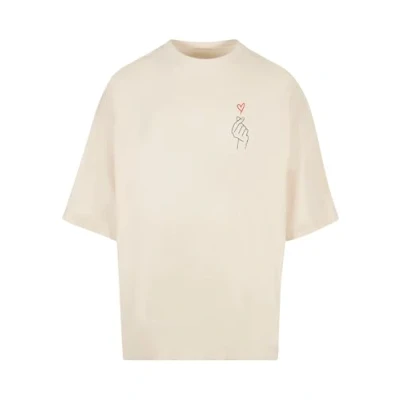 Bild av Merchcode K Heart HUGE Tshirt med print, Storlek: 3XL, Whitesand