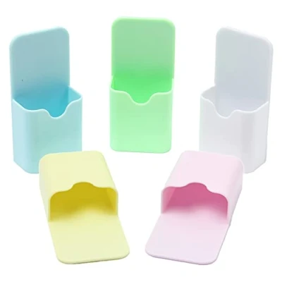 Bild av Keboyoe 5 st magnetiska markörpennor hållare magnetisk markörhållare för whiteboard markörbox kylskåpsmagnet penna självhäftande whiteboards kylskåp hem kontor skåp