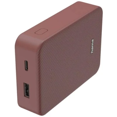 Bild av Hama Power Pack 10 000 mAh (powerbank, snabbladdning, USB A, C, rymlig, lätt, liten laddare)