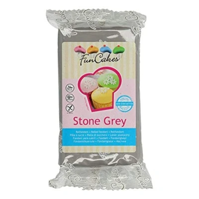 Bild av FunCakes Stone Gray Sockerpasta 250g, Fondant Sugarpaste Grå FC97850