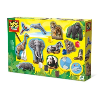 Bild av SES Creative 1132 gips gjutning safaridjur, gul 01132
