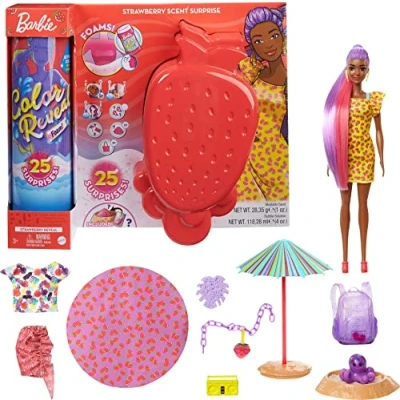Bild av Barbie GTN18 Color Reveal Foam Strawberry, från 3 år