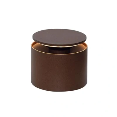 Bild av Zafferano, Push Up lampa, Uppladdningsbar Sladdlös Bordslampa med Touchkontroller, Även Användbar som Utomhuslampa, Dimmer, 2200 3000 K, Höjd 80 100 CM, Färg Corten