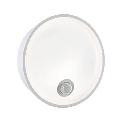 Bild av Paulmann 94699 LED Utomhusbelysning Väggarmatur Platomo Rörelsesensor Saltvattenresistent IP44 Rund 180 mm 3000 K 14,5 W 1200 lm Vit Plast