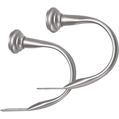 Bild av Amazon Basics Dekorativ gardinomtag för gardiner, 2 pack, nickel