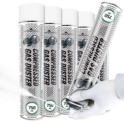 Bild av AABCOOLING Home&amp;Office Compressed Gas Duster Icke ledande Sprej Till 50*C 750ml Värdepaket 5 st Färglös Frysspray för Rör, Chok Frysning Spray, av Elektroniska Kretsar