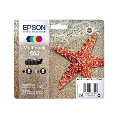 Bild av EPSON Multipack 603 Etoile de mer Noir, Cyan, Magenta, Jaune (C13T03U64010)