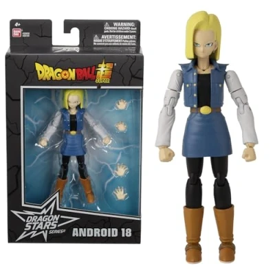 Bild av Bandai Dragon Ball Super Star Figur 17 cm Android 18 Officiellt licensierad C Cyborg Articulated Figure Barnleksak Ålder 4+ Actionfigur 36191