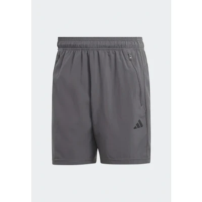 Bild av adidas herr tåg väsentligheter vävda träningsshorts (1/2), Grå fem/svart, S