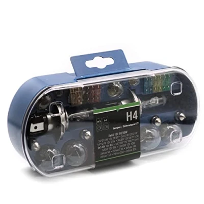 Bild av LIGHTWORLD24 halogen H4 strålkastare glödlampa 60/55W 12V billampa halvljus helljus glödlampor xenon look optik P43t sockel
