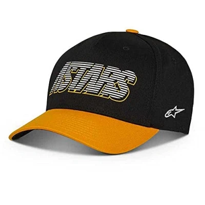 Bild av Alpinestars Svart Flexfit Keps Lanes Hat Black/Yellow @ Hatstore