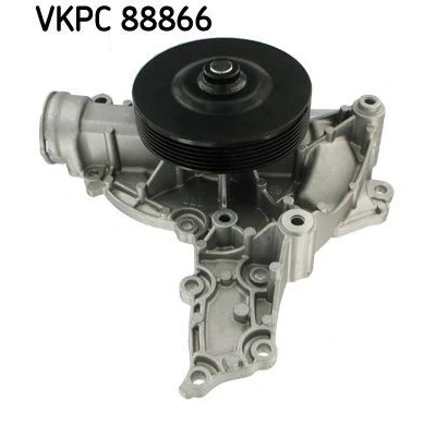 Bild av SKF VKPC 88866 Pompe à eau avec joints Tôle d&#039;acier pour système dentrainement courroie trapézoïdale nervures MERCEDES BENZ: Classe C Berline