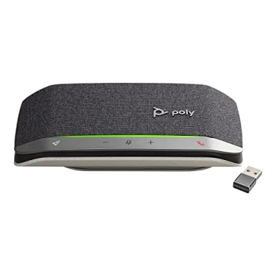 Bild av Poly Sync 20 Bluetooth/USB C konferenshögtalare personlig bärbar handsfree installation buller och eko dämpning anslutning till mobiltelefoner eller datorer lag, zoom