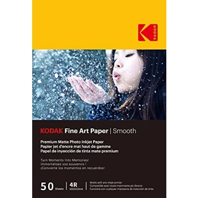 Bild av Kodak 9891093 fotopapper 230 g/m², matt, format A6 (10 x 15 cm), bläckstråleskrivare, slät effekt