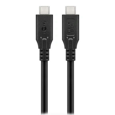 Bild av Goobay 74186, 0,5 m, USB C, USB4 Gen 2x2, 20 Gbit/s, Svart