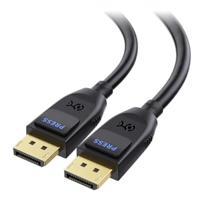 Bild av Cable Matters VESA certifierad DisplayPort 2,1 DP54 kabel 3 m/9,8 fot