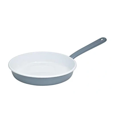 Bild av Riess, 0291 065, omelettpanna 22, klassisk PURE GREY, diameter 22 cm, höjd 7,5 emalj, ljusgrå, induktion