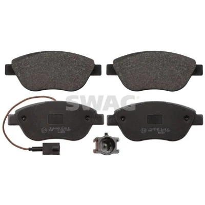 Bild av SWAG 70 11 6054 Jeu de plaquettes frein Essieu avant contact signal d&#039;usure inclus FIAT: Grande Punto 3/5 portes, Doblo II Van / Break