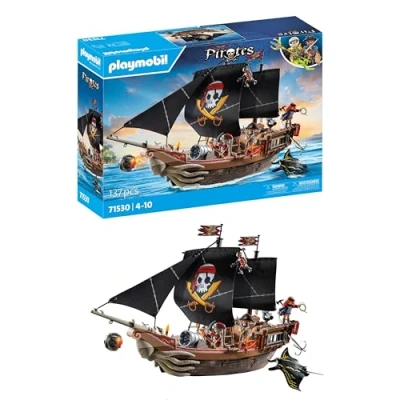Bild av Playmobil 71530 Pirates Byggsats Stort Piratskepp