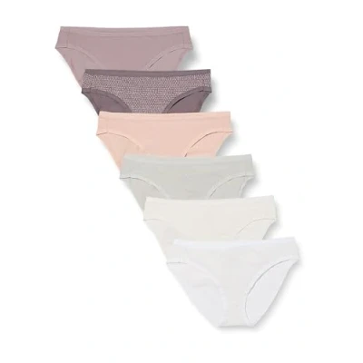 Bild av Amazon Essentials Women&#039;s Bikinitrosor underkläder i bomull (finns plusstorlek), Pack of 6, Ditsy/Prickar, XXL