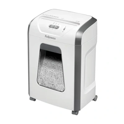 Bild av Fellowes Powershred FS 12C Personlig dokumentförstörare, häftklamrar, kreditkort, korsskärning, 19L fack, 12 ark, DIN P4 säkerhet, Amazon Exclusive