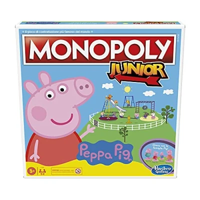 Bild av Hasbro Monopoly Junior: Peppa Pig Edition, gioco da tavolo per 2 4 giocatori, bambini dagli 5 anni in su