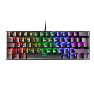 Bild av Mars Gaming MK60 Svart, Speltangentbord Mekaniskt FRGB, Antighosting, Mekanisk Switch, Röd, Italiensk språk