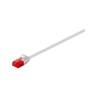 Bild av Goobay 93734 Cat 6 patchkabel, LAN kabel, 250 Mhz, U/UTP guldpläterade RJ45 kontakter, Ethernet kabel platt, POE