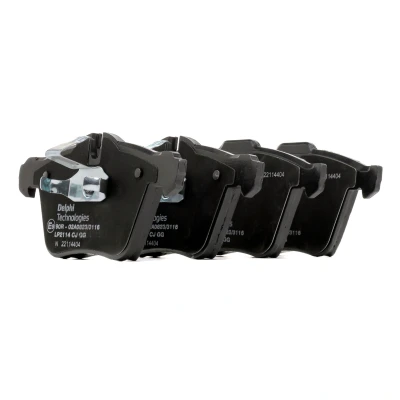 Bild av DELPHI LP2114 Jeu de plaquettes frein préparé pour indicateur d&#039;usure avec tôle anti bruit sans accessoires JAGUAR: XJ Berline, XF S Type
